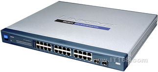 高清经典 深入剖析Cisco Linksys SR2024网络交换机的硬朗外观