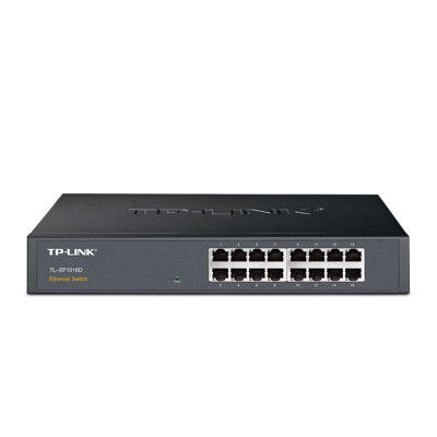 TP-Link TL-SF1016D 企业级监控网络的稳定之选——16口百兆非网管交换机深度解析